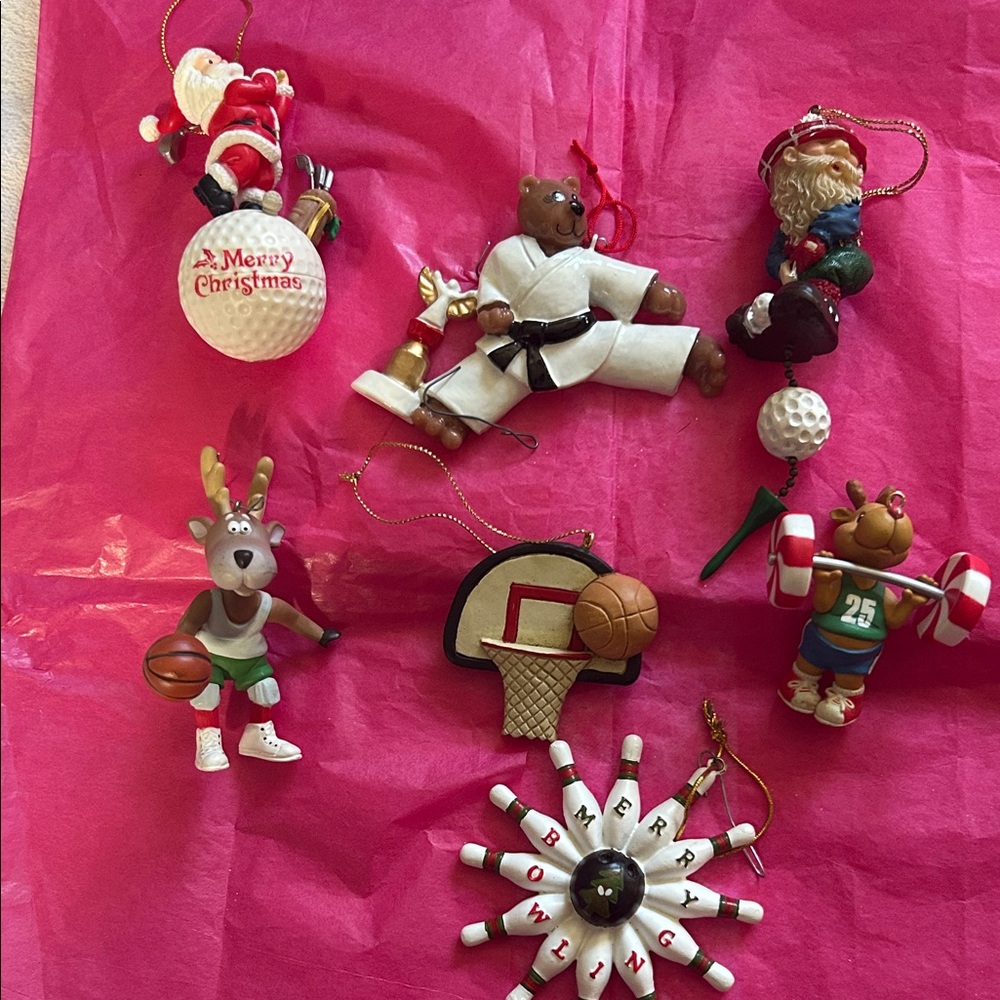 Christmas Sports Ornaments Set